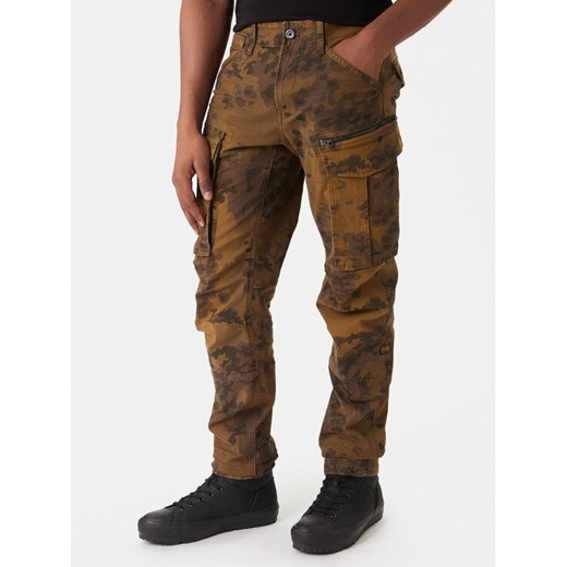 G-Star Raw Spodnie materiałowe Rovic Zip 3D D02190-E081 Zielony Tapered Fit ze sklepu MODIVO w kategorii Spodnie męskie - zdjęcie 187984763