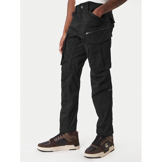 G-Star Raw Spodnie materiałowe Rovic D02190-5126 Czarny Regular Fit ze sklepu MODIVO w kategorii Spodnie męskie - zdjęcie 187984803