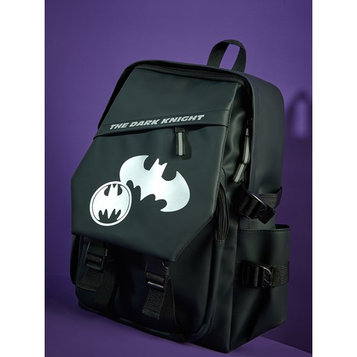 Reserved - Plecak z odblaskami Batman - czarny ze sklepu Reserved w kategorii Plecaki dla dzieci - zdjęcie 187985394