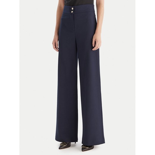 Maryley Spodnie materiałowe 25IB680/M17 Granatowy Regular Fit ze sklepu MODIVO w kategorii Spodnie damskie - zdjęcie 187986363