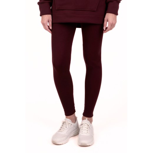 Vivisence 9106 legginsy prążkowane z bawełny bordowy ze sklepu kontri.pl w kategorii Spodnie damskie - zdjęcie 187986774
