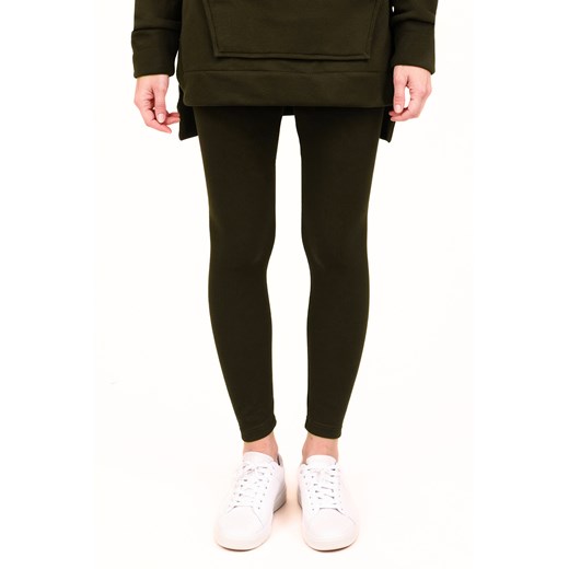 Vivisence 9106 legginsy prążkowane z bawełny zielony ze sklepu kontri.pl w kategorii Spodnie damskie - zdjęcie 187986803