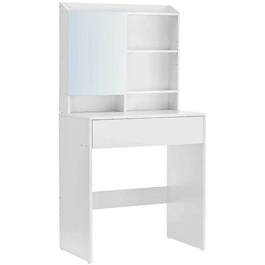 Biała nowoczesna toaletka z lustrem T6-L20 ze sklepu Edinos.pl w kategorii Toaletki - zdjęcie 187987721