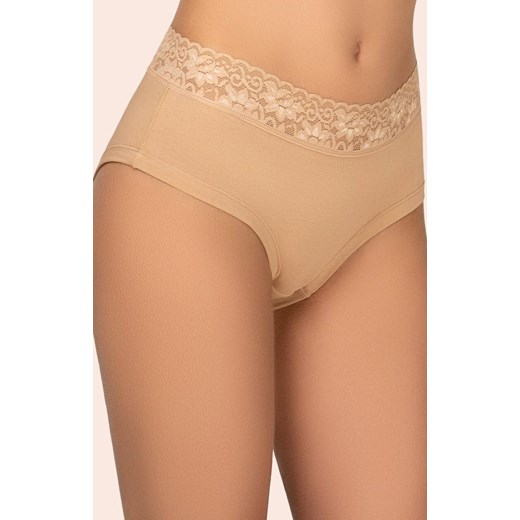 2-pack figi damskie hipstery beżowe 168, Kolor beżowy, Rozmiar S, KLEO ze sklepu Intymna w kategorii Majtki damskie - zdjęcie 187988010