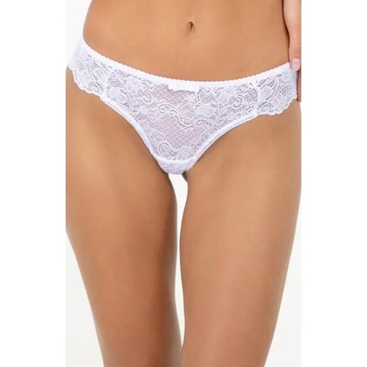 Stringi damskie białe z włoskiej koronki 2646 Karina, Kolor biały, Rozmiar S, KLEO ze sklepu Intymna w kategorii Majtki damskie - zdjęcie 187988012