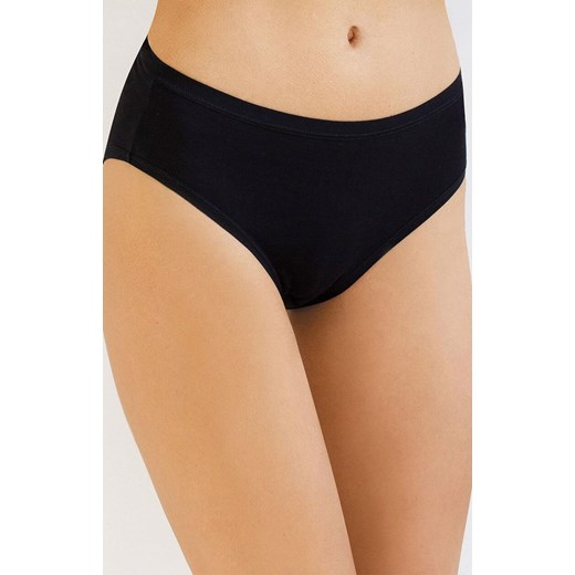 2-pack figi damskie z wyższym stanem czarne 3146, Kolor czarny, Rozmiar S, KLEO ze sklepu Intymna w kategorii Majtki damskie - zdjęcie 187988024