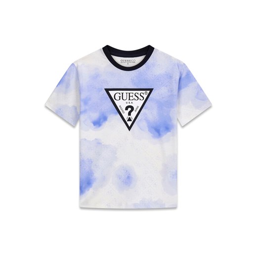 Guess T-Shirt L6RI03 K8HM4 Błękitny Regular Fit ze sklepu MODIVO w kategorii T-shirty chłopięce - zdjęcie 187989144