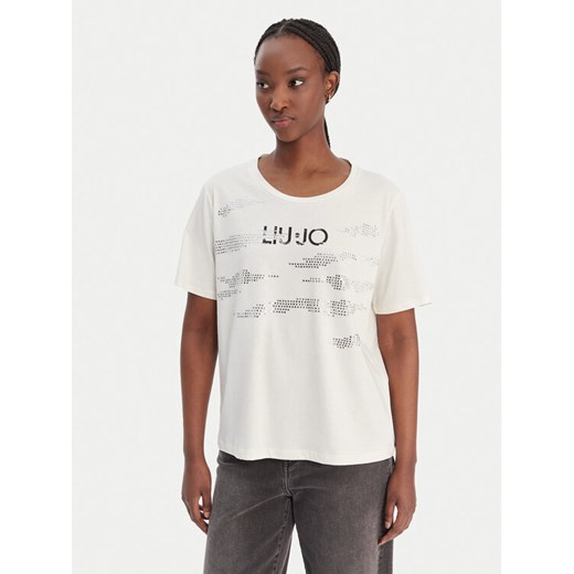 Liu Jo Sport T-Shirt TA6265 JS923 Biały Regular Fit ze sklepu MODIVO w kategorii Bluzki damskie - zdjęcie 187989330