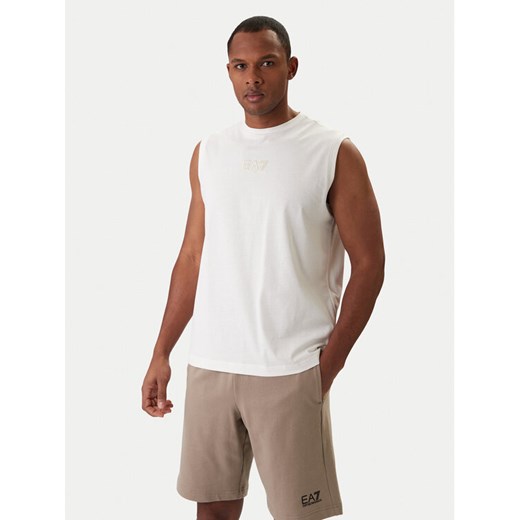 EA7 Emporio Armani Tank top 7M001405 AF22264 U0004 Écru Regular Fit ze sklepu MODIVO w kategorii T-shirty męskie - zdjęcie 187989351