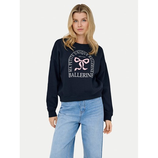 ONLY Bluza 15254183 Granatowy Loose Fit ze sklepu MODIVO w kategorii Bluzy damskie - zdjęcie 187989381