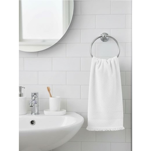 Sinsay - Bawełniany ręcznik z frędzlami - biały ze sklepu Sinsay w kategorii Ręczniki - zdjęcie 187992210