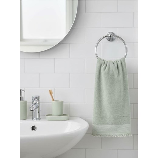 Sinsay - Bawełniany ręcznik z frędzlami - zielony ze sklepu Sinsay w kategorii Ręczniki - zdjęcie 187992214