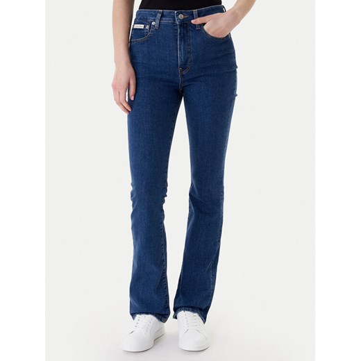 Calvin Klein Jeans Jeansy LV047E619G Niebieski Skinny Fit ze sklepu MODIVO w kategorii Jeansy damskie - zdjęcie 187993881