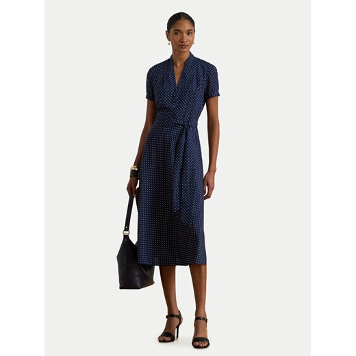 LAUREN RALPH LAUREN Sukienka koszulowa 200P11525001 Granatowy Regular Fit ze sklepu MODIVO w kategorii Sukienki - zdjęcie 187993883