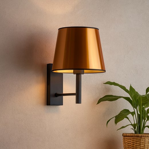 Czarny kinkiet ścienny loft IZMIR MIRROR ze sklepu Lysne w kategorii Lampy ścienne - zdjęcie 187994451