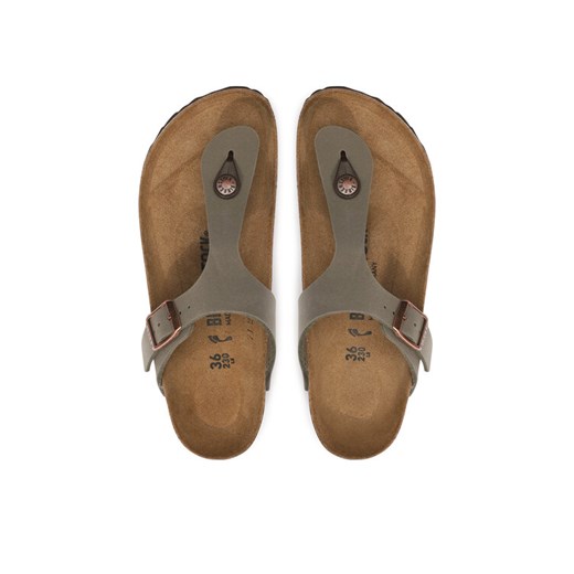 Birkenstock Japonki Gizeh Bs 0043393 Szary ze sklepu MODIVO w kategorii Klapki damskie - zdjęcie 187995280