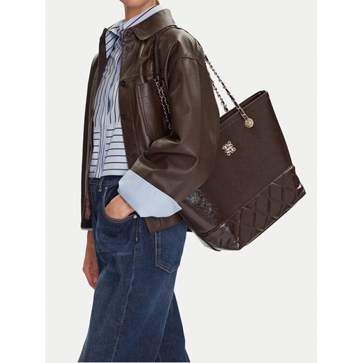 Torebka Nine West C-TRINITY-KY090 Brązowy ze sklepu eobuwie.pl w kategorii Torby Shopper bag - zdjęcie 187997453