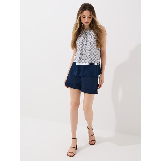 Mohito - Eleganckie szorty - granatowy ze sklepu Mohito w kategorii Szorty - zdjęcie 187999171