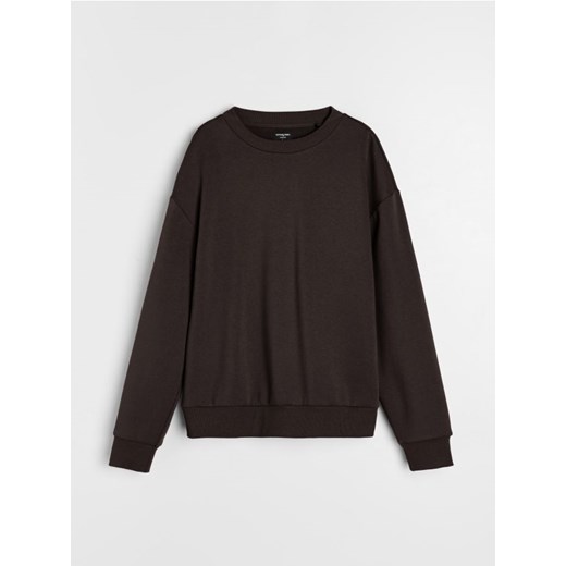 Sinsay - Bluza basic comfort fit - brązowy ze sklepu Sinsay w kategorii Bluzy męskie - zdjęcie 187999780