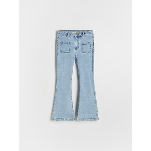 Reserved - Jeansy extra bootcut - niebieski ze sklepu Reserved w kategorii Spodnie dziewczęce - zdjęcie 188001214