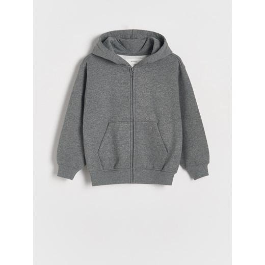 Reserved - Bluza z połyskiem - ciemnoszary Reserved 122 (6-7 lat) Reserved okazyjna cena
