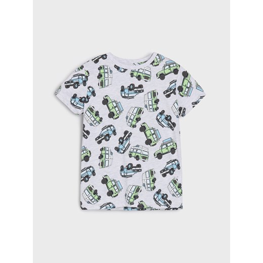 Sinsay - Koszulki z ozdobnym wzorem 3 pack - szary Sinsay 110 (4-5 l) Sinsay