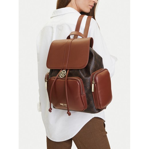 Plecak Nine West CEO-NEVADA-LDA8272 Brązowy ze sklepu eobuwie.pl w kategorii Plecaki - zdjęcie 188002063