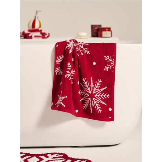 Sinsay - Ręcznik ze świątecznym motywem - pomarańczowy Sinsay One Size Sinsay