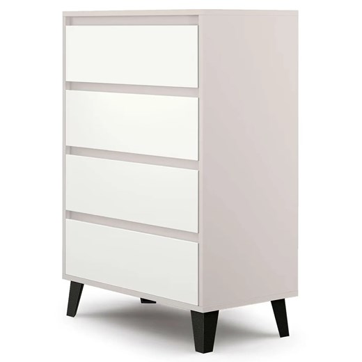 Komoda w stylu skandynawskim kaszmir + biały B5-F18 ze sklepu Edinos.pl w kategorii Komody - zdjęcie 188004773