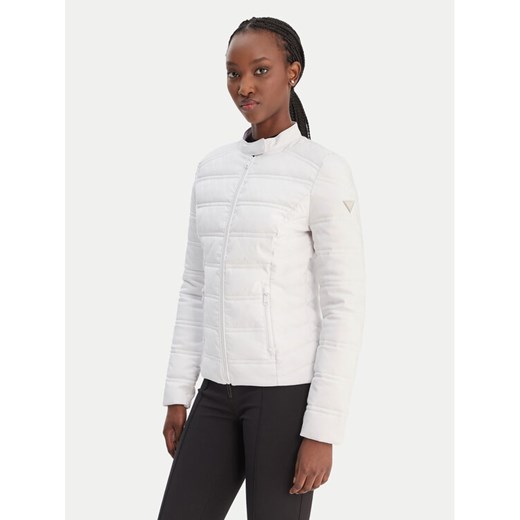 Guess Kurtka przejściowa W6RL02 WJ492 Biały Regular Fit ze sklepu MODIVO w kategorii Kurtki damskie - zdjęcie 188005483