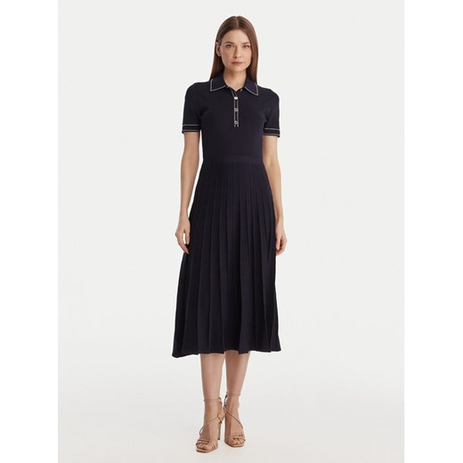 MICHAEL Michael Kors Sukienka dzianinowa MR683C0BFD Granatowy Slim Fit ze sklepu MODIVO w kategorii Sukienki - zdjęcie 188005504