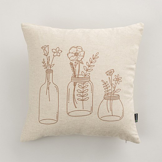 Poszewka na poduszkę Rustic Bloom 45x45 cm ze sklepu dekoria.pl w kategorii Poszewki na poduszki - zdjęcie 188006324