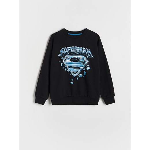 Reserved - Bluza Superman - czarny Reserved 140 (9 lat) okazja Reserved