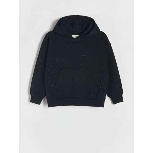 Reserved - Bluza z cyrkoniami - czarny ze sklepu Reserved w kategorii Bluzy dziewczęce - zdjęcie 188006820