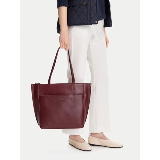 Lasocki Torebka C-LSK-L-001-08 Bordowy ze sklepu MODIVO w kategorii Torby Shopper bag - zdjęcie 188007621