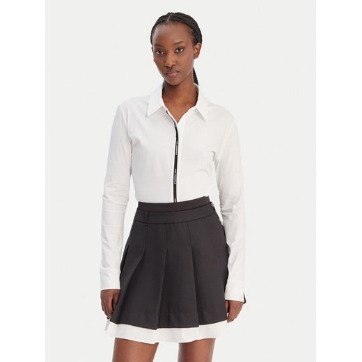KARL LAGERFELD Koszula B1W17078 Biały Regular Fit ze sklepu MODIVO w kategorii Koszule damskie - zdjęcie 188007654