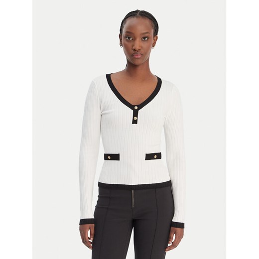 Guess Sweter W6RR26 Z3HP2 Biały Classic Fit ze sklepu MODIVO w kategorii Swetry damskie - zdjęcie 188007664