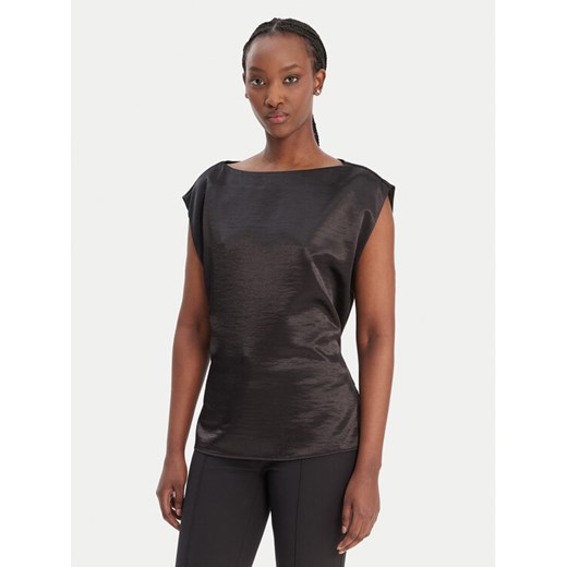 Guess Bluzka W6RH19 W2612 Czarny Regular Fit ze sklepu MODIVO w kategorii Bluzki damskie - zdjęcie 188007793