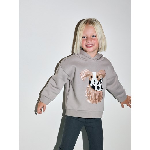 Reserved - Bluza z aplikacją - jasnoszary ze sklepu Reserved w kategorii Bluzy dziewczęce - zdjęcie 188008894