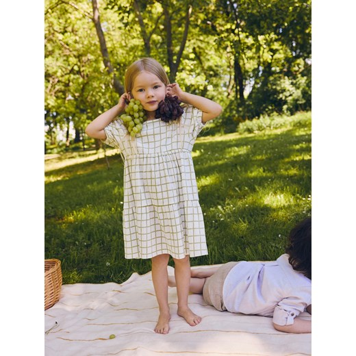 Reserved - Sukienka w kratę - wielobarwny ze sklepu Reserved w kategorii Sukienki niemowlęce - zdjęcie 188010364