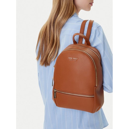 Plecak Nine West CEO- Oregon-LDA8167 Brązowy ze sklepu eobuwie.pl w kategorii Plecaki - zdjęcie 188011523