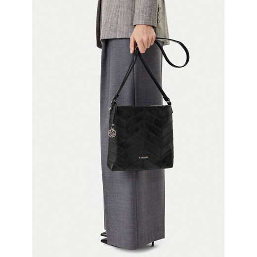 Torebka Lasocki C-LSK-K-019-06 Czarny ze sklepu eobuwie.pl w kategorii Listonoszki - zdjęcie 188011682