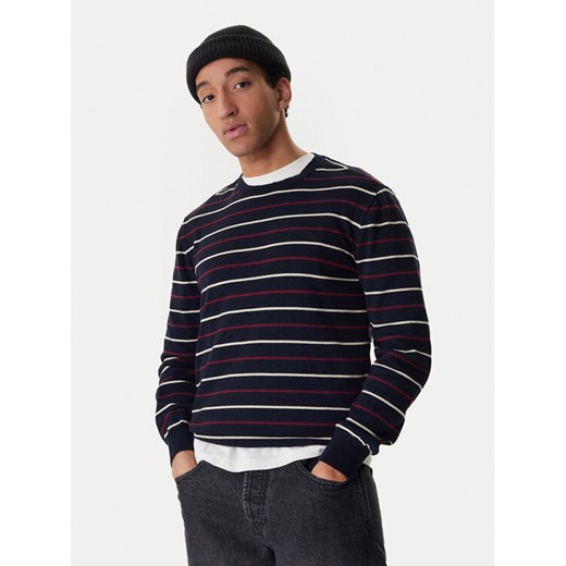 Element Sweter Icon Embroidery ELYSW00115 Granatowy Regular Fit ze sklepu MODIVO w kategorii Swetry męskie - zdjęcie 188015432