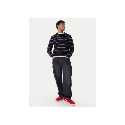 Element Sweter Icon Embroidery ELYSW00115 Granatowy Regular Fit Element S MODIVO