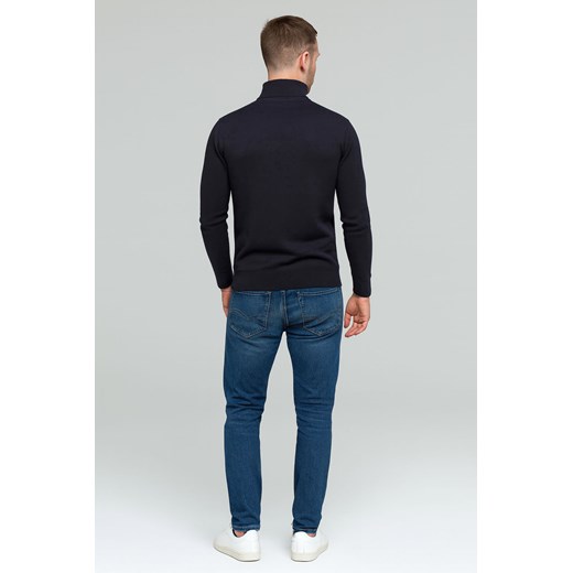 Sweter męski półgolf granatowy basic Recea Recea M Recea.pl