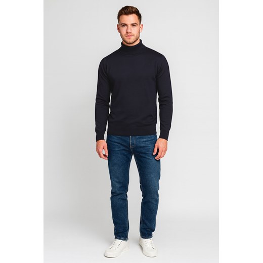 Sweter męski półgolf granatowy basic Recea Recea L Recea.pl