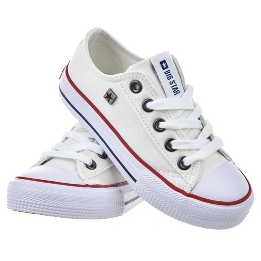 Trampki dziecięce tekstylne Big Star DD374160 białe 32 wyprzedaż butyolivier