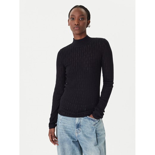 Patrizia Pepe Sweter 8K0368/K307-K103 Czarny Regular Fit ze sklepu MODIVO w kategorii Swetry damskie - zdjęcie 188017402