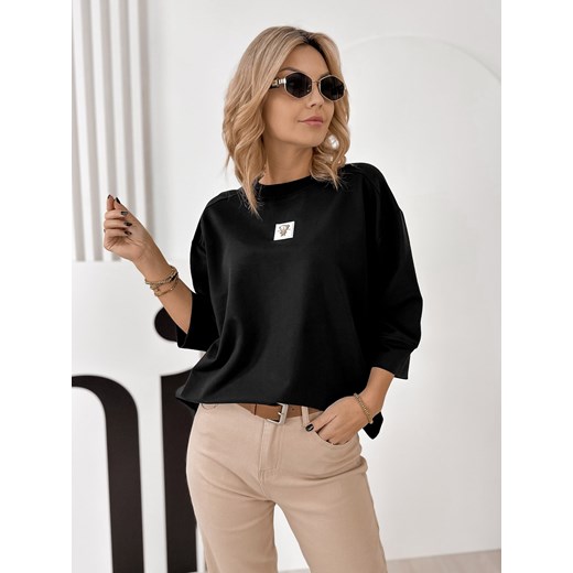 bluzka mirvari czarna one size ze sklepu UBRA w kategorii Bluzki damskie - zdjęcie 188017740