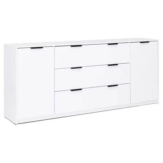 Długa biała komoda z szufladami połysk E9-G23 ze sklepu Edinos.pl w kategorii Komody - zdjęcie 188018154